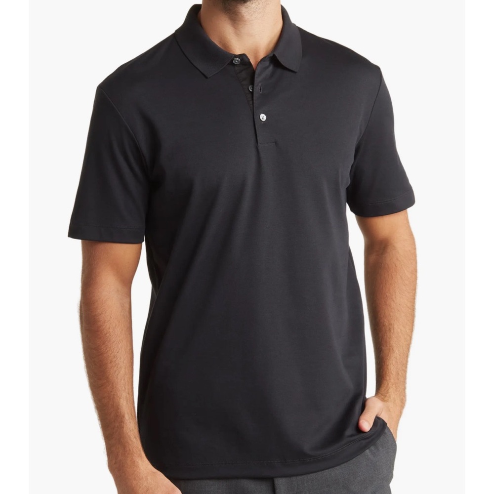 Theory Black Polo Shirt size M